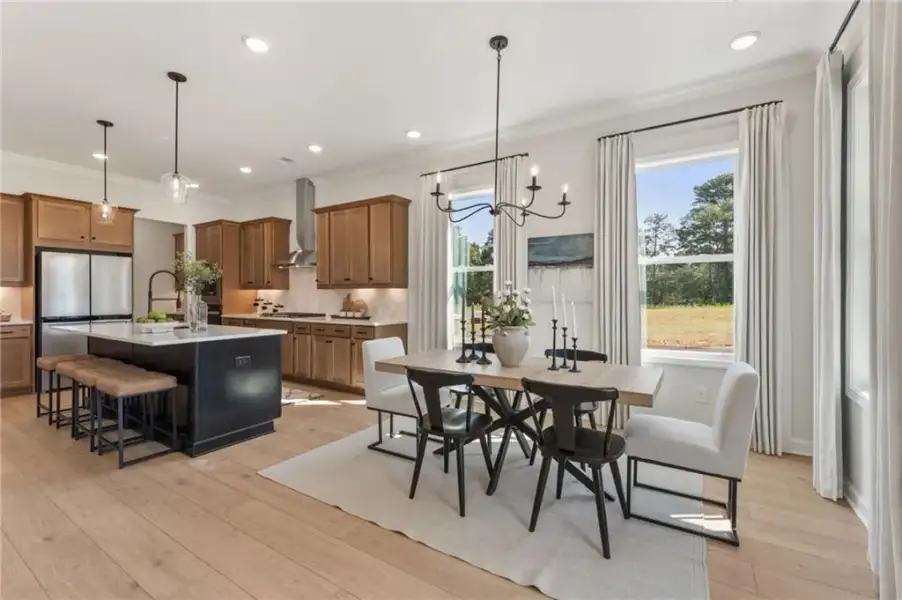 Furnished interior view inside a new home in Linden Grove, Powder Springs (Image 9).