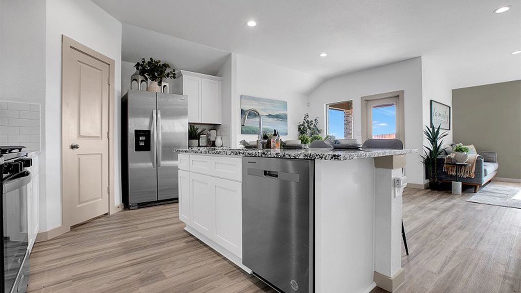 Representative furnished interior of a home built from the The Texas Cali by D.R. Horton in Everest Heights, Lubbock (Image 10).