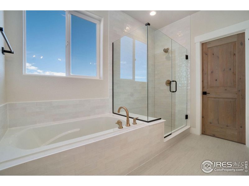 Separate Soaking Tub and Shower