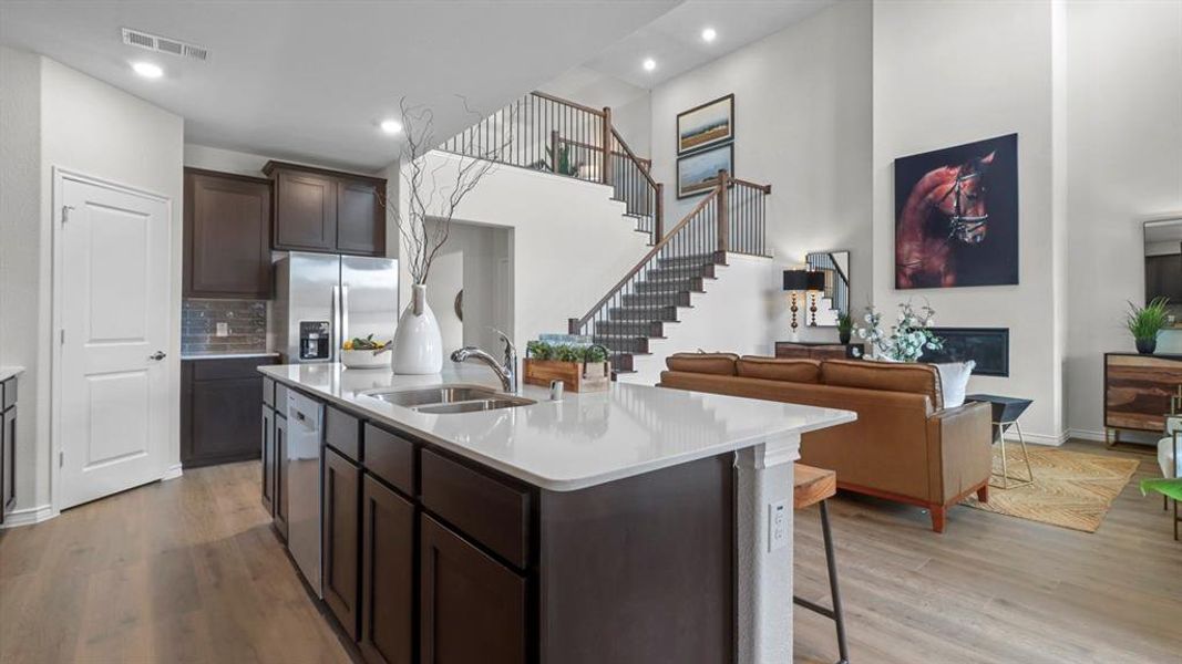 Furnished interior view inside a new home in The Woods at Lindsey Place, Anna (Image 17). Furnished interior view inside a new home in The Woods at Lindsey Place, Anna (Image 17).