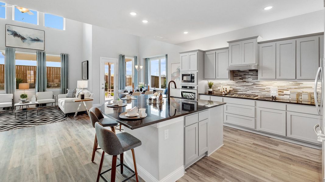 Representative furnished interior of a home built from the Magnolia by Brightland Homes in The Oaks, Red Oak (Image 9).
