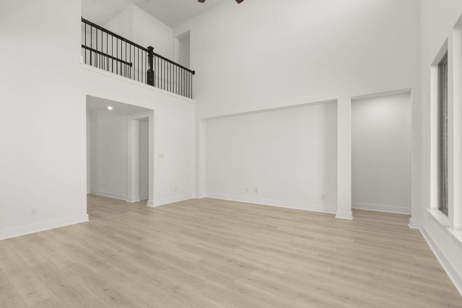 Family Room with Soaring Ceilings