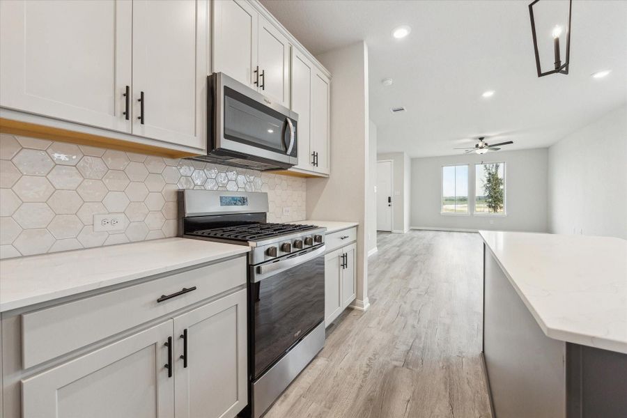 Furnished interior view inside a new home in Elyson, Katy (Image 13).