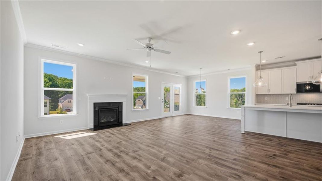 Spacious, unfurnished interior of a new home in The Gates at Pates Creek, Hampton (Image 16). Spacious, unfurnished interior of a new home in The Gates at Pates Creek, Hampton (Image 16).