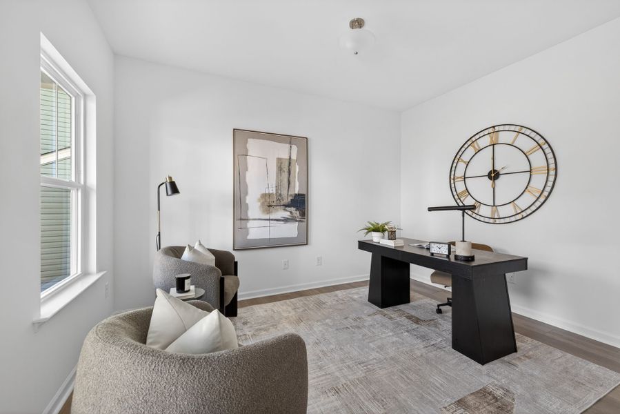 Furnished interior view inside a new home in Copper Ridge at Flowers Plantation, Clayton (Image 14).