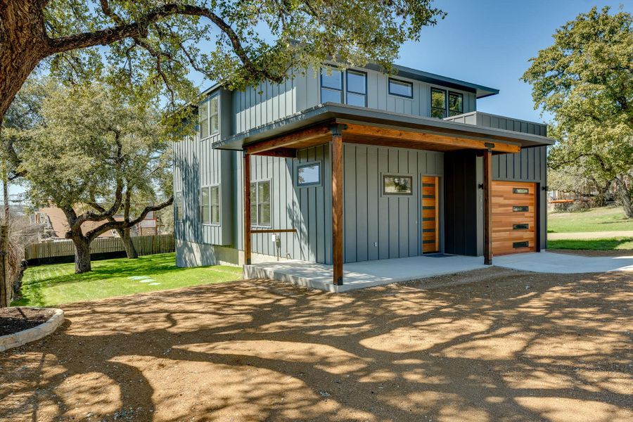 Enjoy your enclosed garage and lots of extra low maintenance parking space created with crushed granite.