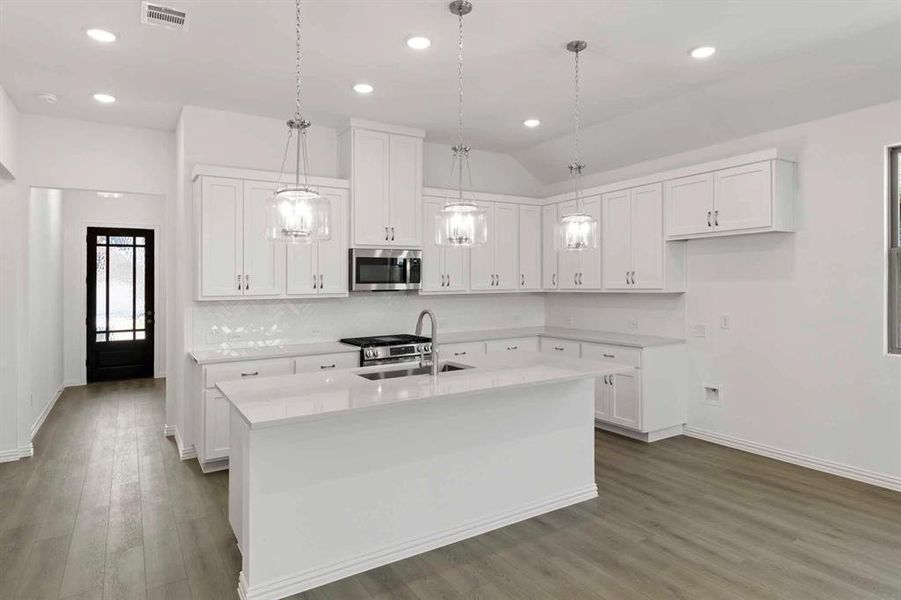 Furnished interior view inside a new home in Coyote Meadows, Anna (Image 11).