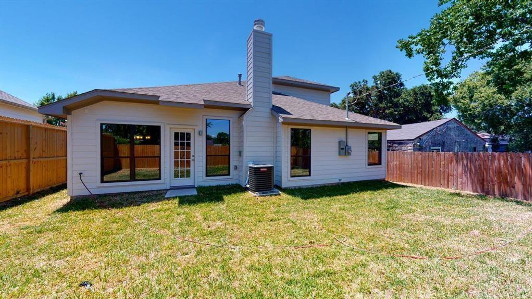 Exterior details and patio area of a home in , Houston (Image 2). Exterior details and patio area of a home in , Houston (Image 2).
