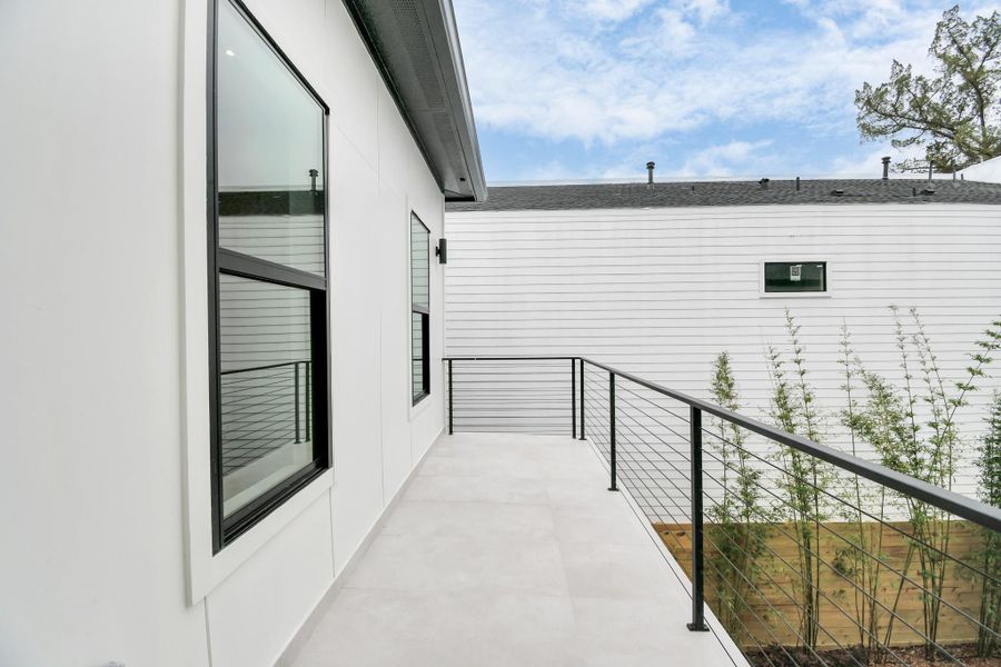 Escape to tranquility on this enchanting upstairs balcony, offering a serene retreat with stunning views overlooking the sparkling pool below. Escape to tranquility on this enchanting upstairs balcony, offering a serene retreat with stunning views overlooking the sparkling pool below.