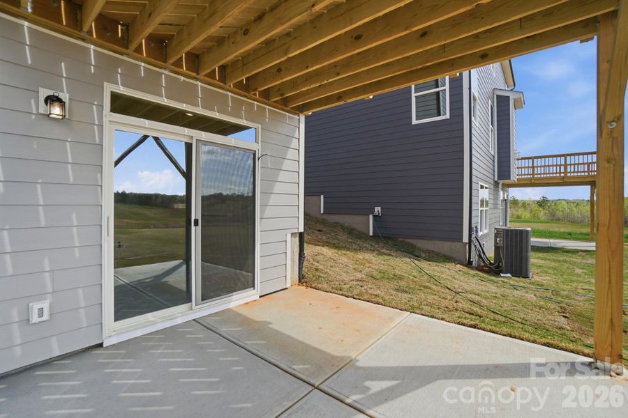 Exterior details and patio area of a home in The Meadows at Laurelbrook, Sherrills Ford (Image 2).