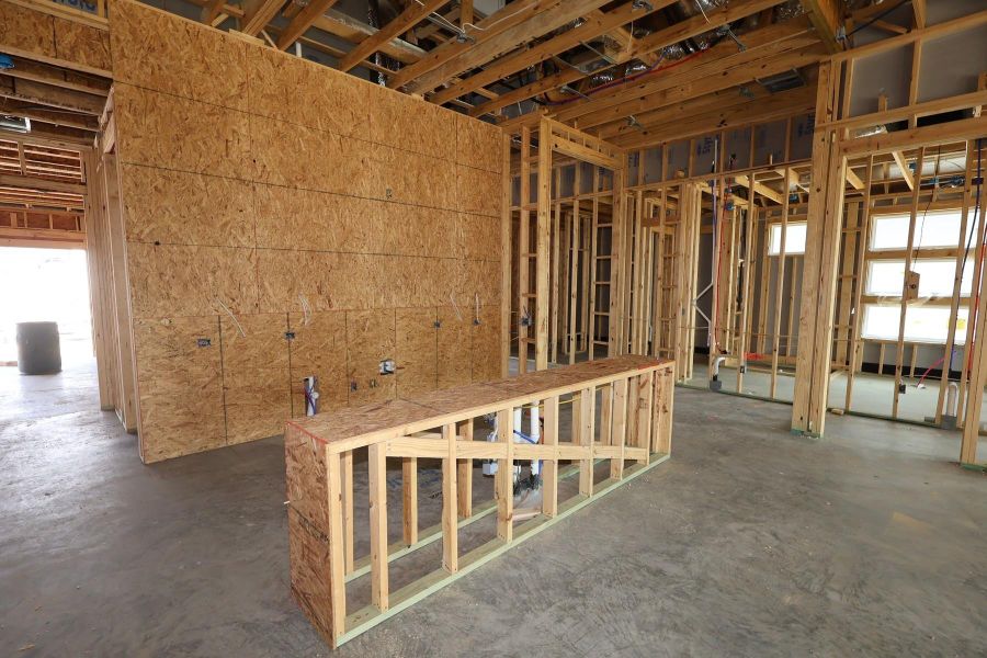 In-progress construction of a new home in Dunham Pointe, Cypress, TX (Image 5).