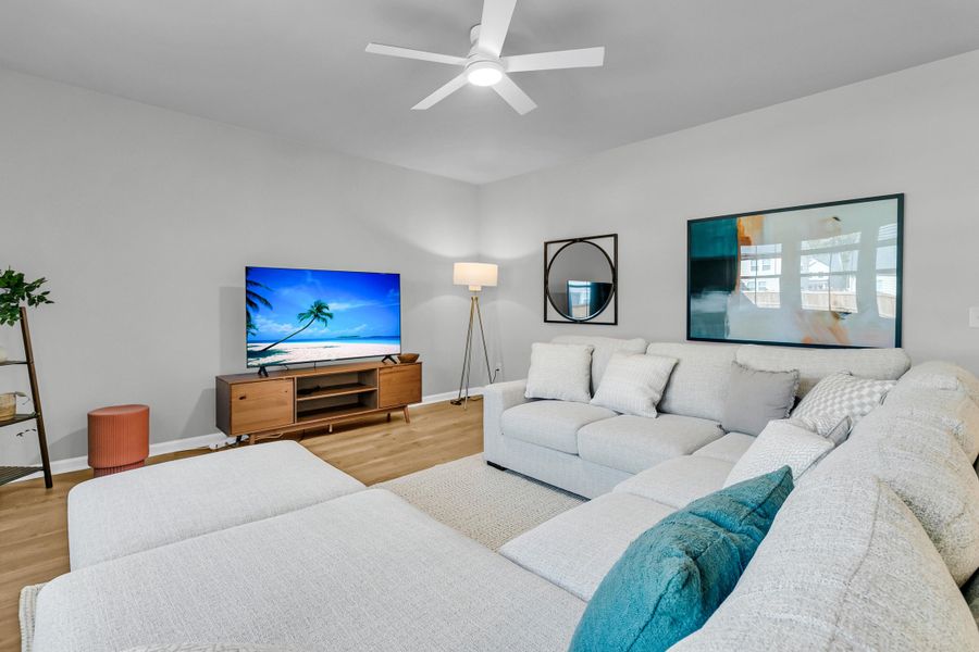 Furnished interior view inside a new home in Sweetgrass at Summers Corner: Arbor Collection, Summerville (Image 7). Furnished interior view inside a new home in Sweetgrass at Summers Corner: Arbor Collection, Summerville (Image 7).
