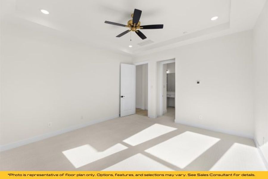 Representative unfurnished interior of a home built from the The Cayman by Stonefield Homes in The Highlands, Rockwall (Image 91).