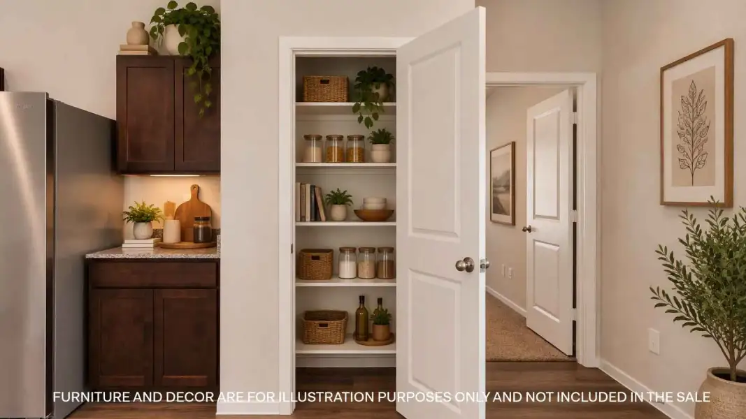 Furnished interior view inside a new home in Midtown Reserve, College Station (Image 16).