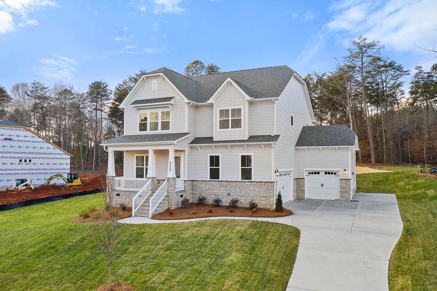 Representative exterior photo of a completed home built from the Pinehurst by Greybrook Homes in Shepherds Trace, Clover, SC (Image 27).