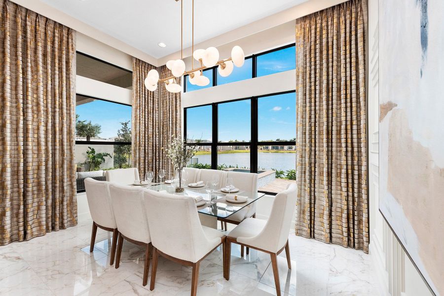 Representative furnished interior of a home built from the Aruba Grande by GL Homes in Valencia Del Mar, Boynton Beach (Image 13).