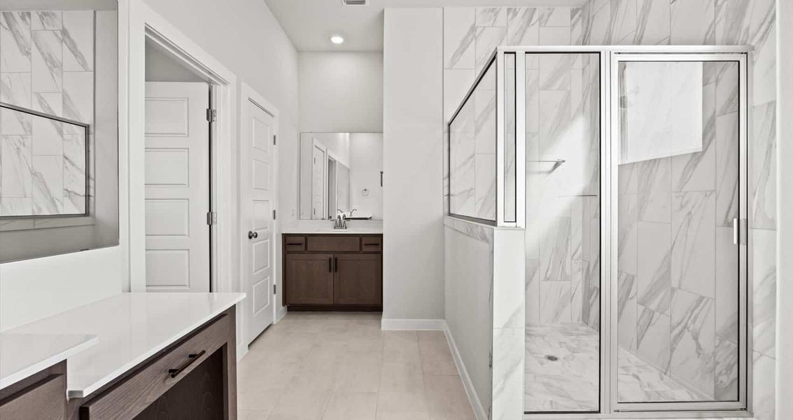 Furnished interior view inside a new home in Trace, San Marcos (Image 8).