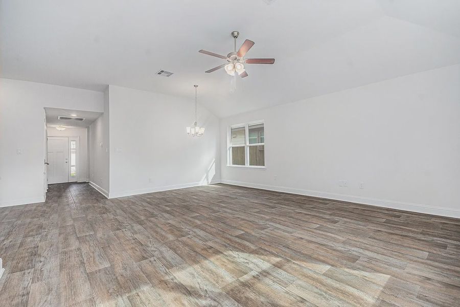 Spacious, unfurnished interior of a new home in Kiber Reserve, Angleton (Image 11). Spacious, unfurnished interior of a new home in Kiber Reserve, Angleton (Image 11).
