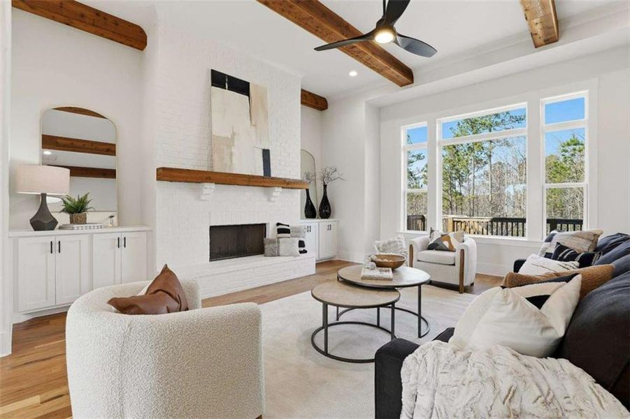 Furnished interior view inside a new home in , Newnan (Image 9).
