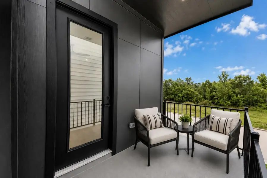 Exterior details and patio area of a home in , Houston (Image 2). Exterior details and patio area of a home in , Houston (Image 2).
