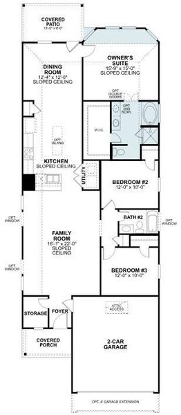 2D floor plan layout of this home in Lone Star Landing, Montgomery, TX (Image 5). 2D floor plan layout of this home in Lone Star Landing, Montgomery, TX (Image 5).