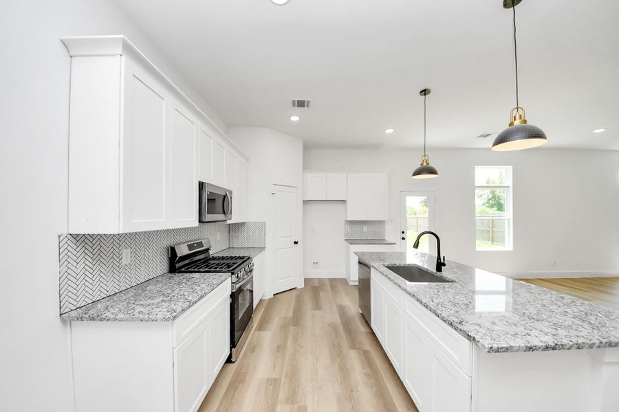 Furnished interior view inside a new home in , Huffman (Image 8).