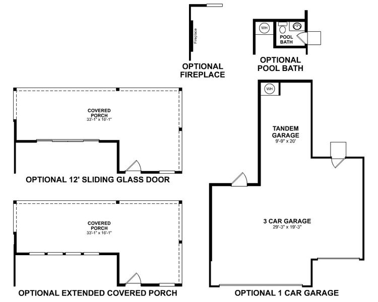 2D floor plan layout for the Lockhart by Beazer Homes in Legacy: Hilltop Collection, League City, TX (Image 5). 2D floor plan layout for the Lockhart by Beazer Homes in Legacy: Hilltop Collection, League City, TX (Image 5).