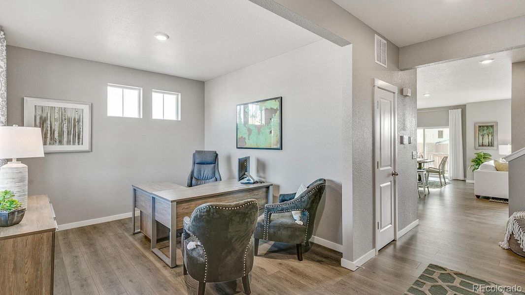Furnished interior view inside a new home in Westgate, Greeley (Image 6). Furnished interior view inside a new home in Westgate, Greeley (Image 6).