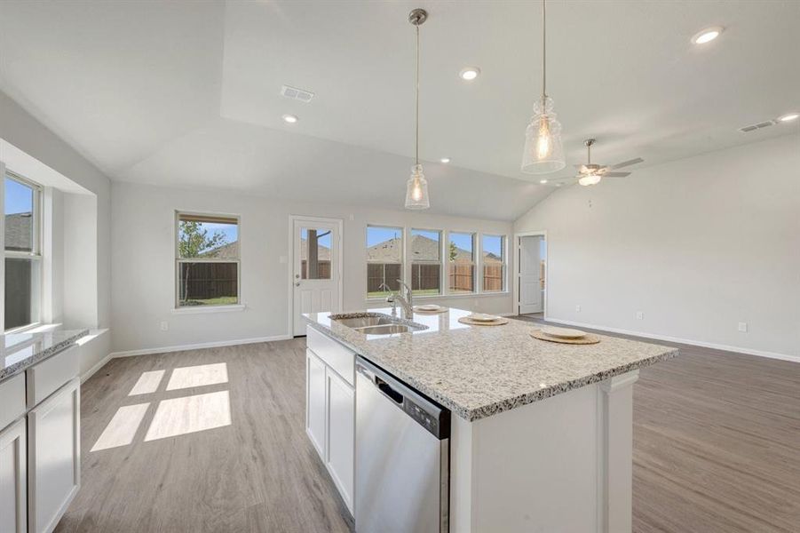 Furnished interior view inside a new home in Mobberly Farms, Pilot Point (Image 10).