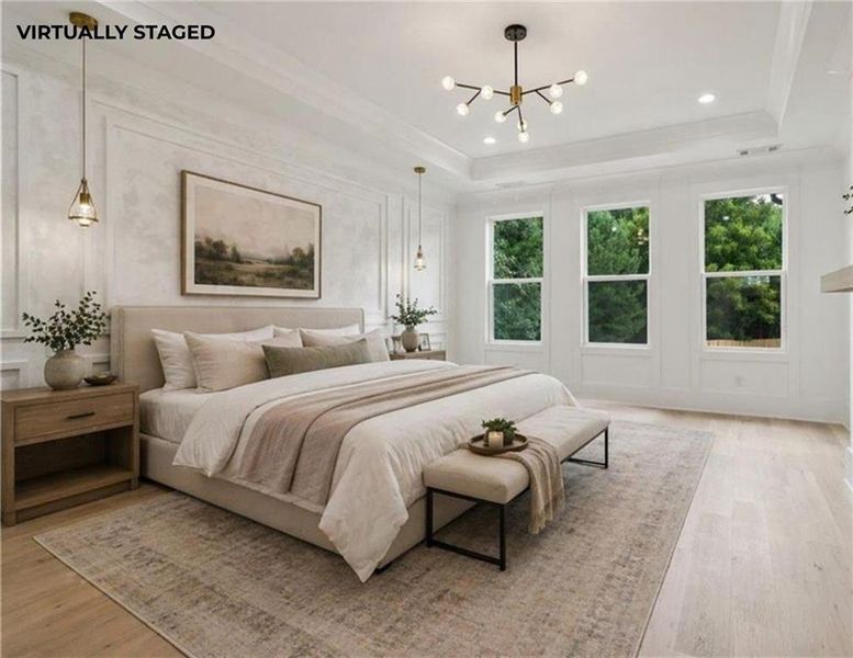 Furnished interior view inside a new home in , Dacula (Image 18).