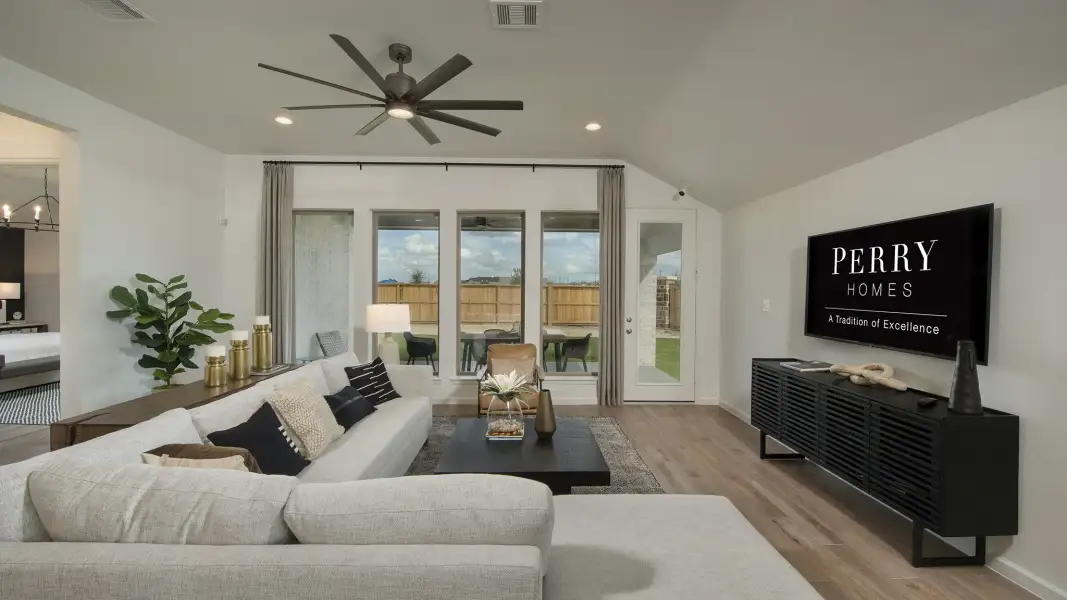 Furnished interior view inside a new home in Silo Mills, Cleburne (Image 83). Furnished interior view inside a new home in Silo Mills, Cleburne (Image 83).