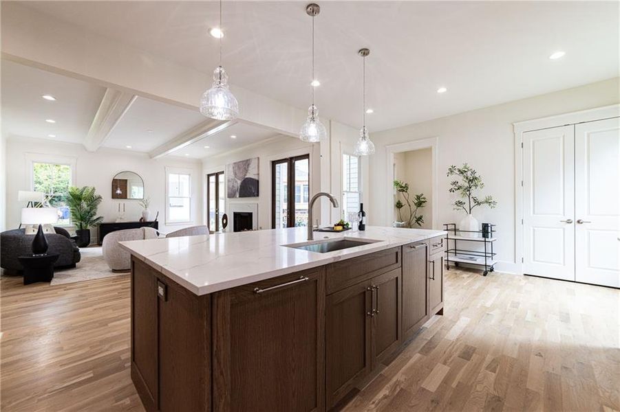 Furnished interior view inside a new home in , Atlanta (Image 50).