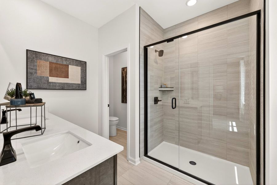 Representative furnished interior of a home built from the Hanover by Tri Pointe Homes in Amplitude, Charlotte (Image 25).