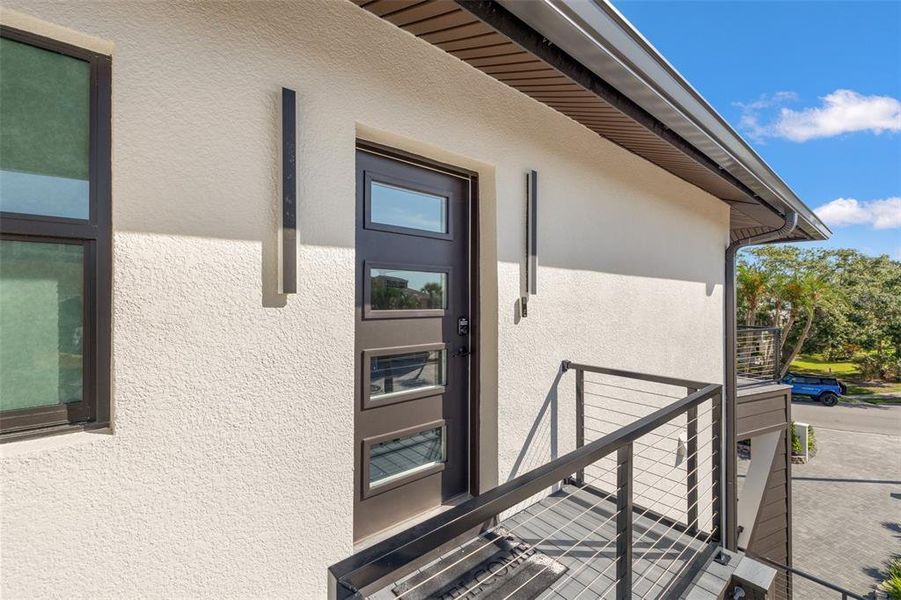 Exterior details and patio area of a home in , Treasure Island (Image 4). Exterior details and patio area of a home in , Treasure Island (Image 4).