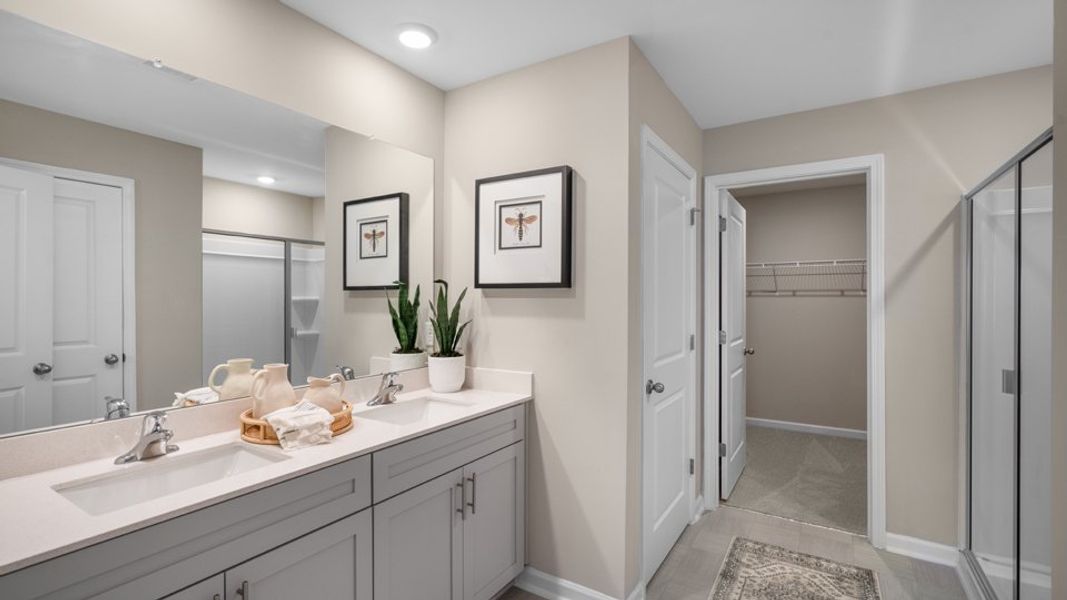 Furnished interior view inside a new home in The Preserve at Kinsley, Jamestown (Image 30).