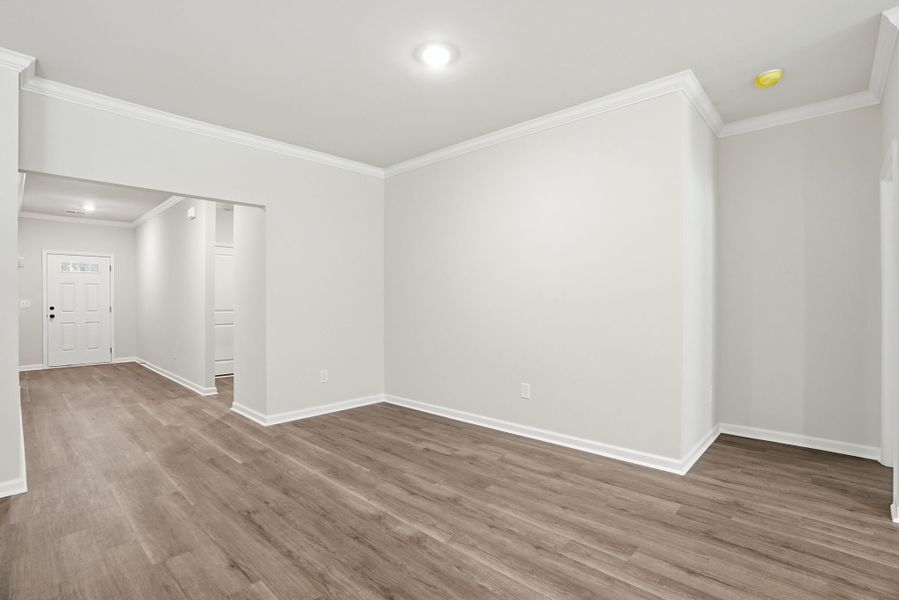 Representative unfurnished interior of a home built from the Hawthorne Select M by McGuinn Homes in Broadway Lake, Anderson (Image 18). Representative unfurnished interior of a home built from the Hawthorne Select M by McGuinn Homes in Broadway Lake, Anderson (Image 18).