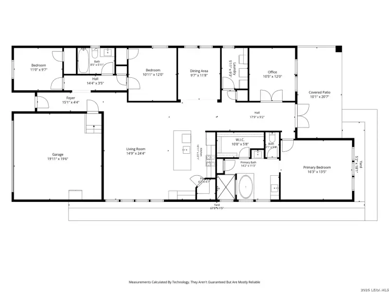 2D floor plan layout of this home in Veramendi, New Braunfels, TX (Image 5).