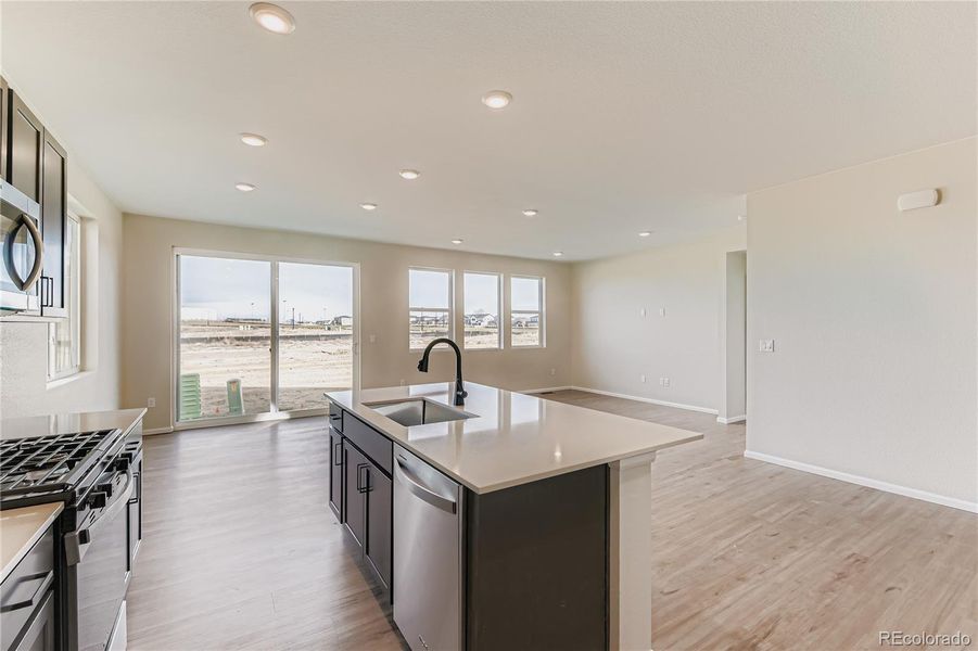 Kitchen/living/dining