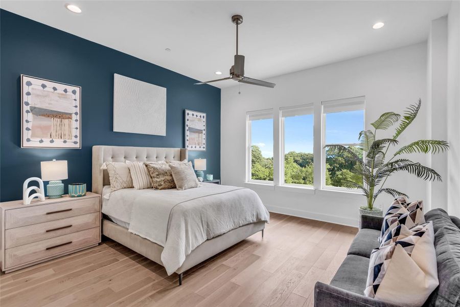 Furnished interior view inside a new home in Bluebonnet Lofts, Austin (Image 10).