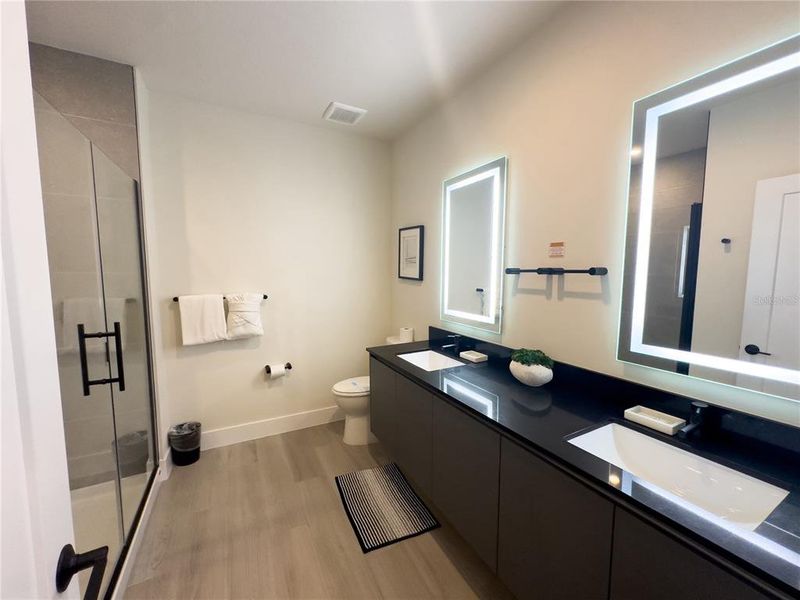 Furnished interior view inside a new home in , Clermont (Image 13).