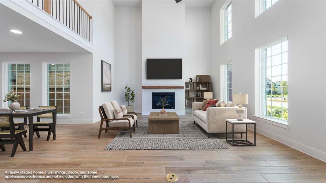 Furnished interior view inside a new home in The Parks At Wilson Creek 40', Celina (Image 10). Furnished interior view inside a new home in The Parks At Wilson Creek 40', Celina (Image 10).