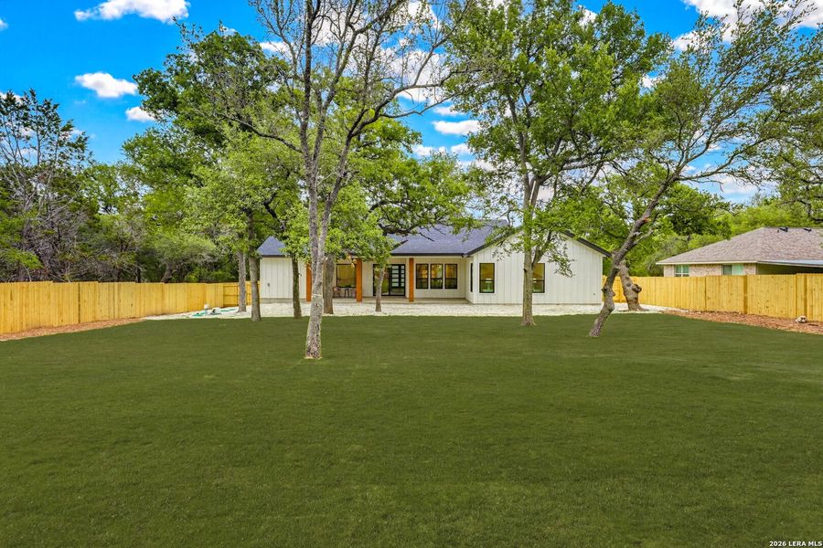 Exterior details and patio area of a home in , Boerne (Image 26).