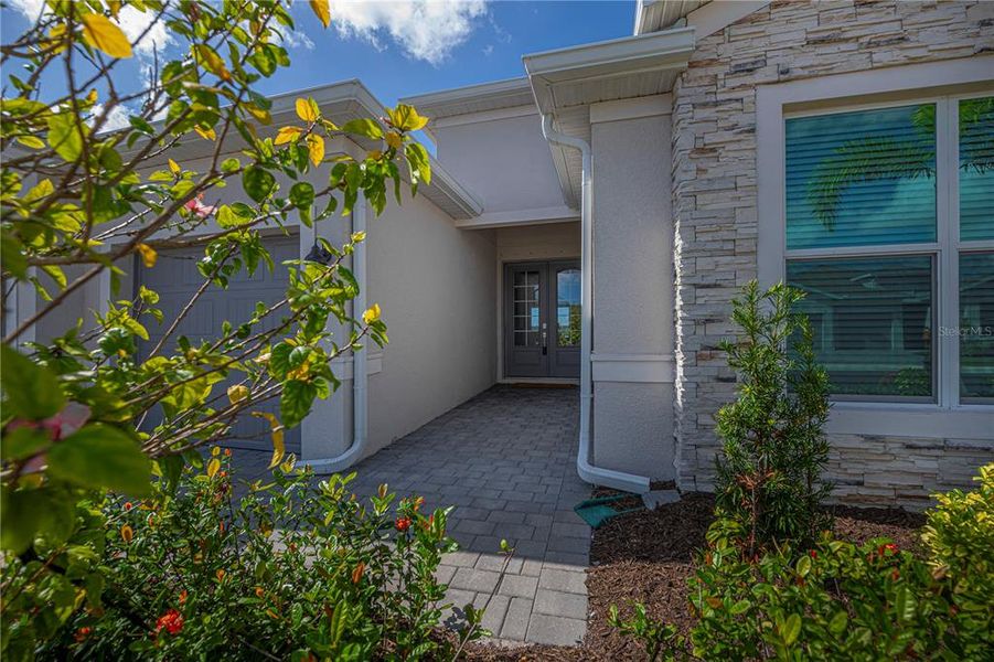 Exterior details and patio area of a home in , Englewood (Image 22).