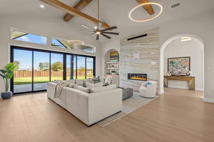 Furnished interior view inside a new home in , Northlake (Image 13).