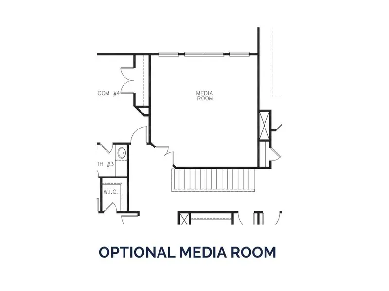2D floor plan layout for the The Brookdale by Stephen Elliott Homes in Oak Mountain View, Carrollton, GA (Image 7).