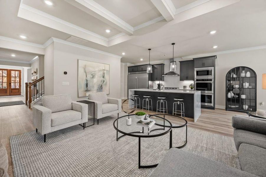 Furnished interior view inside a new home in Pinecrest Ridge, Dacula (Image 17).