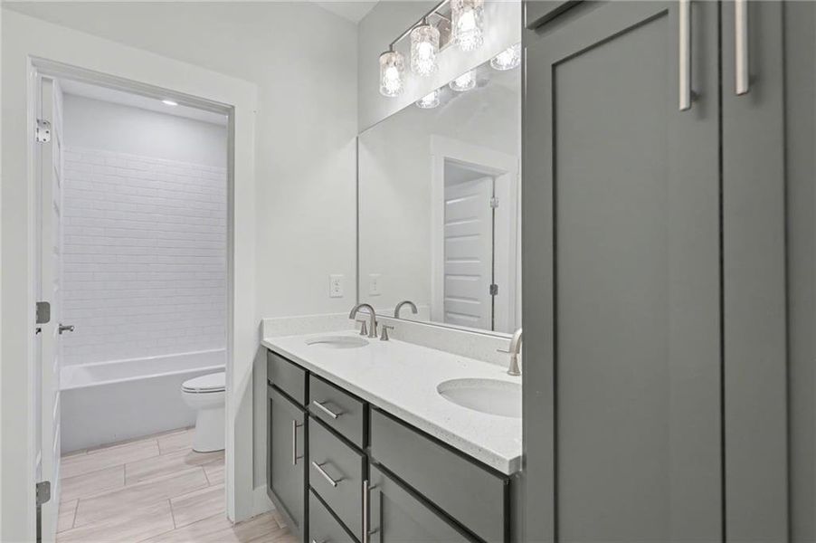 Furnished interior view inside a new home in , Clarkesville (Image 44).