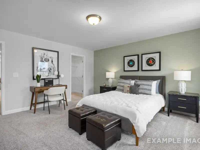 Furnished interior view inside a new home in Addison West, Holly Springs (Image 33).