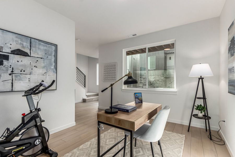 Furnished interior view inside a new home in Parkside at Victory Ridge, Colorado Springs (Image 18).