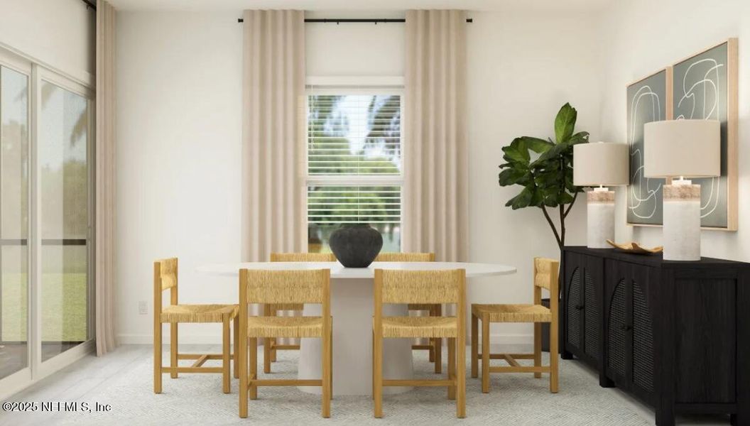Furnished interior view inside a new home in Silver Falls Single Family at SilverLeaf: Silver Falls 40s at SilverLeaf, St. Augustine (Image 9).